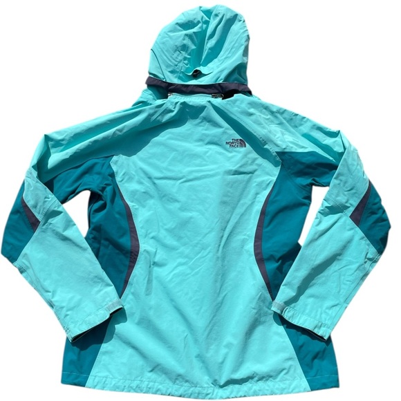 The North Face Jacket Womens Medium Teal Green Hyvent Full Zip Nylon Outer Shell - Picture 7 of 12